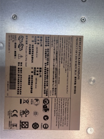 962825-8 Rack Server, HP ProLiant DL360 G8, 1st
