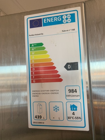 992576-3 Restaurant refrigerator Porkka Future C720E S/S