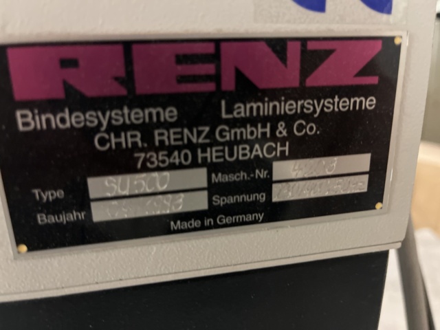990162-5 Renz Super 500 Hand punch machine