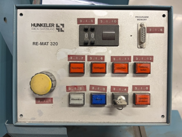 990157-2 JOS Hunkler RE-Mat 320 Register cutting / Index cutting machine