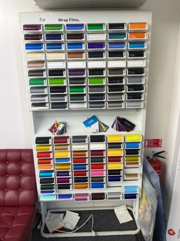 990164-8 Stativ för visning av folierings modeller inkl. prover