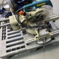 962838-8 Miter saw x3 Makita & Metabo