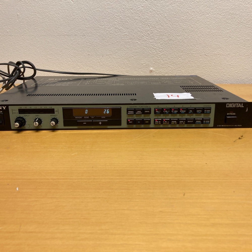 Sony MU-R201 2-Channel Digital Reverberator | PS Auction