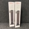 1017340-2 2 pcs Oscillating fan tower Loeffen 73 cm with remote control Black