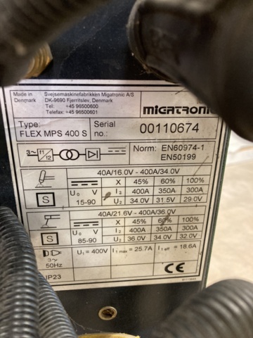 1012173-11 Migsvets Migatronic FLEX MPS 400 S med matarverk MWF 15