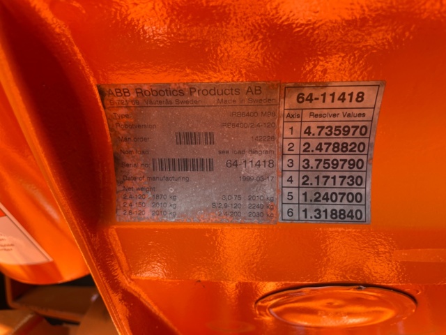 1017740-5 ABB Robot IRB6400 M98