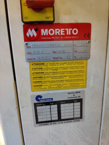 1014783-12 Granulate dryer Moretto
