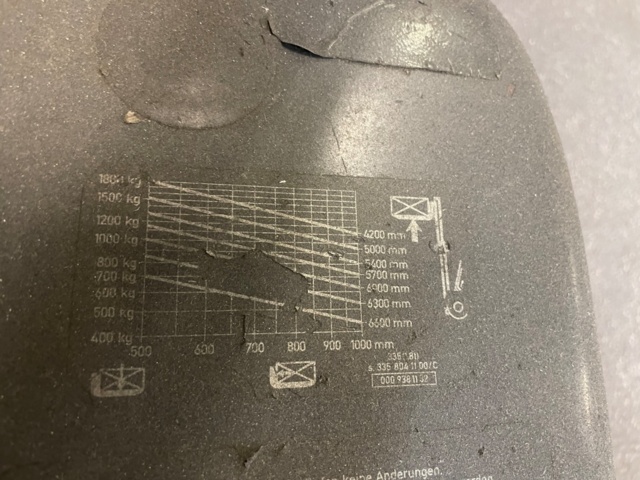 1017775-28 Counterweight tractor Linde E18 - 1999