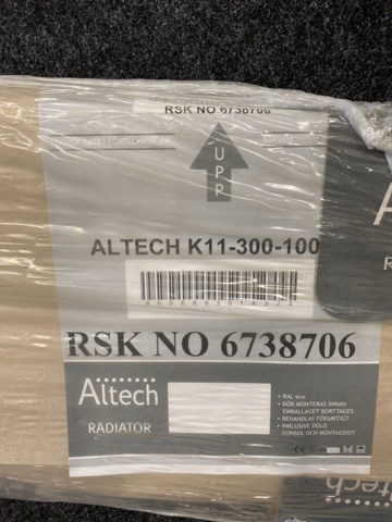 1017760-3 Panel radiator Altech K11-300-1000