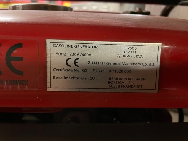1017964-5 Generator OHV 6.5 KVA