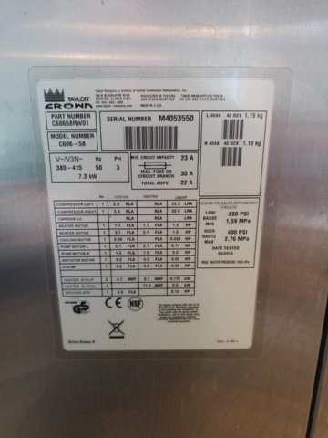 929092-17 Ice cream maker Taylor C606-58