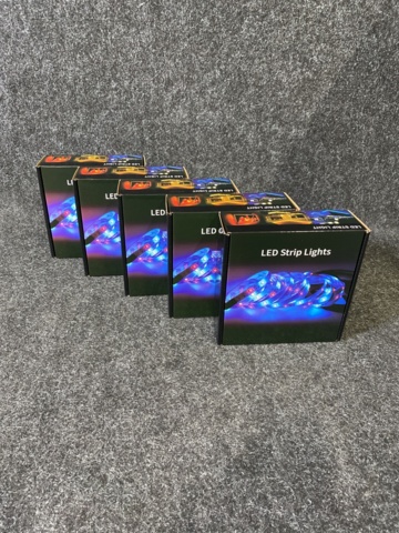 1018117-2 5 RGB LED strips with remote control 5m