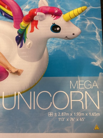 1018176-4 2 pcs Mega Unicorn Island 287 x 193 x 165 cm