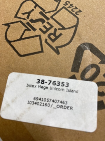 1018176-5 2 pcs Mega Unicorn Island 287 x 193 x 165 cm