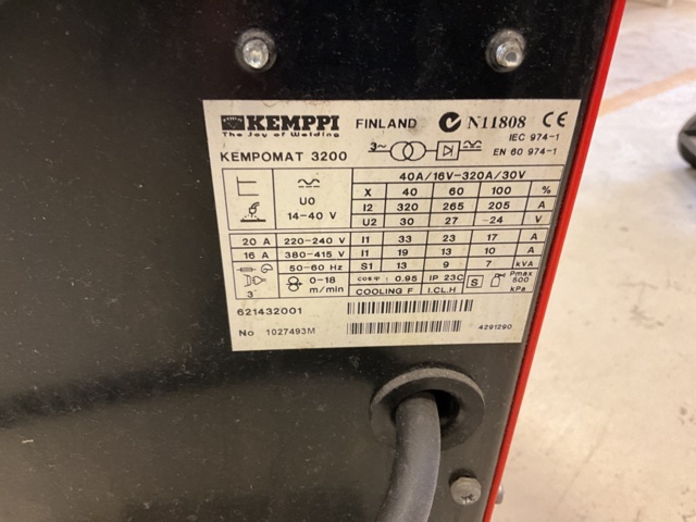 1001830-5 Migsvets KEMPPI KEMPOMAT 3200