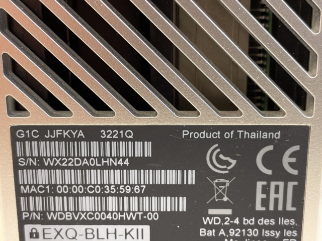 998514-5 Personal Cloud Storage Device WD