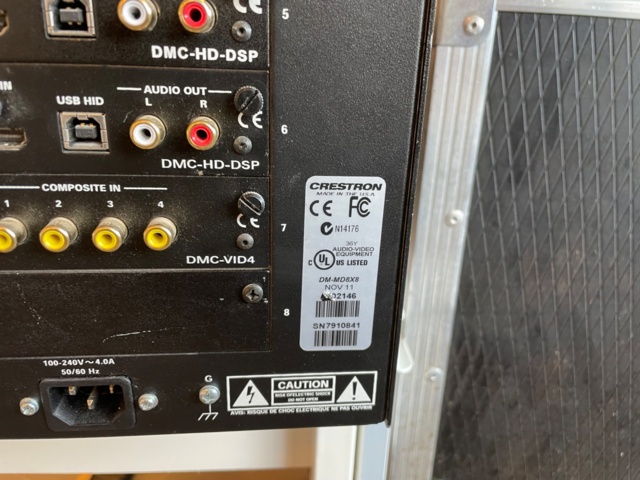 1019012-4 Crestron media switcher dm-md8x8 Hdmi HDBaseT