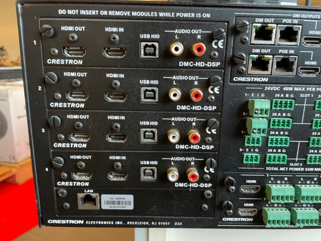 1019012-6 Crestron media switcher dm-md8x8 Hdmi HDBaseT