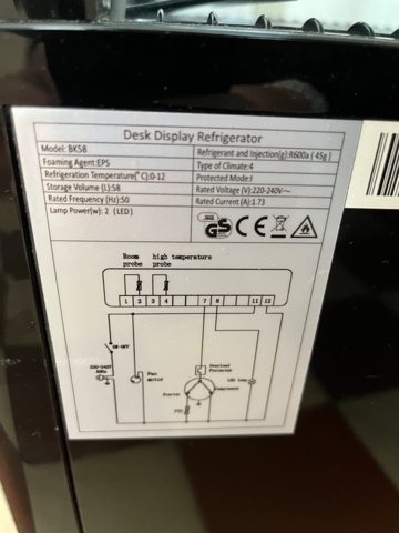 1012870-8 Display cooler Adexa BK58 -2020