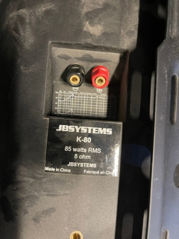 897903-3 3 pcs JB systems K-80 Black Black Minibox passive speakers