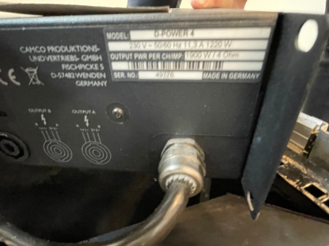 1019015-6 Analog controller & output stage Camco D-Power 4