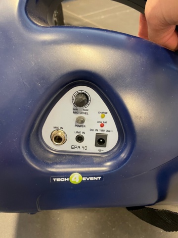 1019041-7 Europort EPA40 with portable PA system and microphone