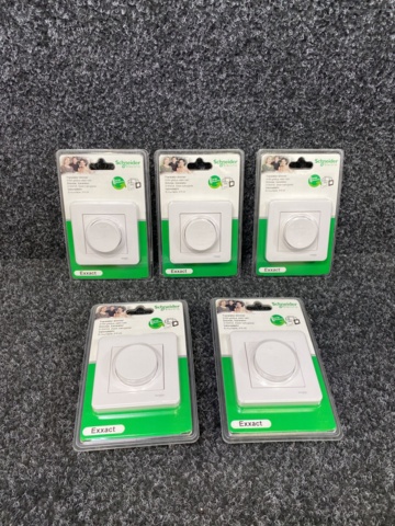 1020026-2 5 Dimmers Exxact for recessed mounting