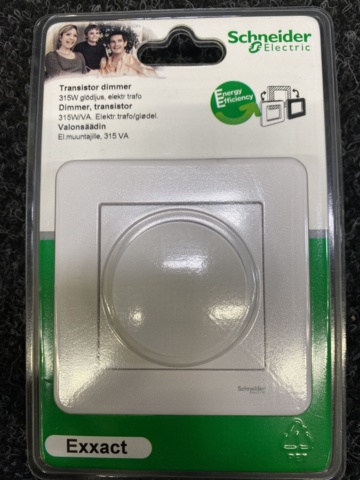 1020026-3 5 Dimmers Exxact for recessed mounting