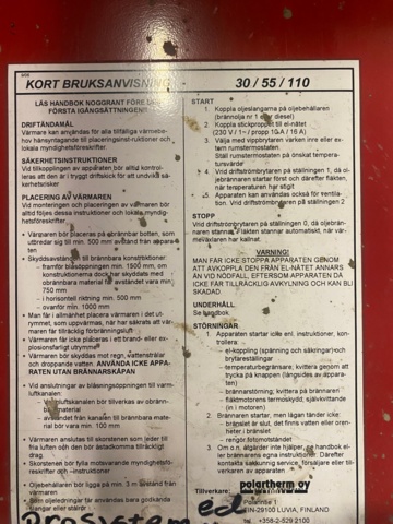 1020017-6 Heater Polartherm D 55kW