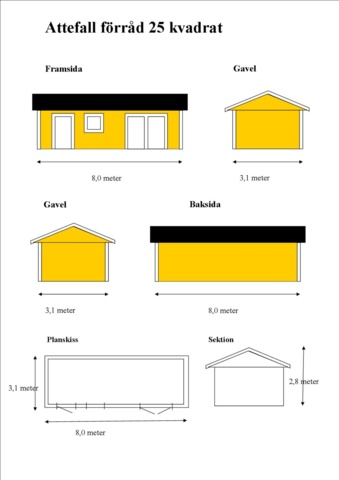 1020353-4 Attefallsförråd 25 kvm i block