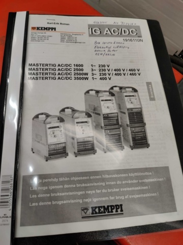 1020354-15 Tigsvets Kemppi Mastertig AC/DC 3500W Minilog