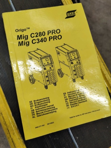 1020355-14 Migsvets Esab Origo Mig C340 Pro 4WD