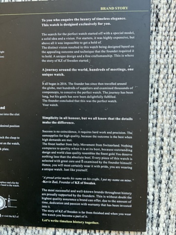 1020442-5 Men's watch KZ of Sweden