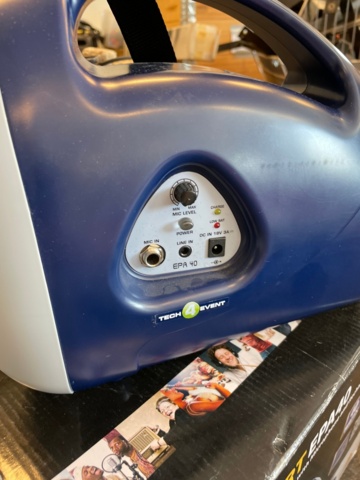 1019078-3 Portable PA system with microphone, Europort EPA40, 2 pieces