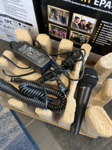 1019078-5 Portable PA system with microphone, Europort EPA40, 2 pieces