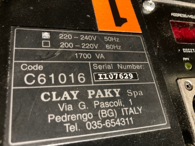 1020402-3 Clay Paky Stage Zoom 1200 Moving Head x 2