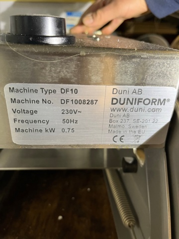 1012886-5 DUNI DUNIFORM DF10 packing machine
