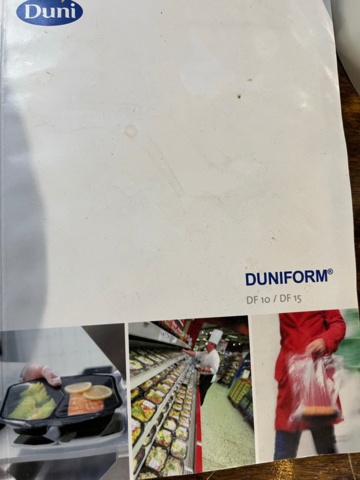 1012886-6 DUNI DUNIFORM DF10 packing machine