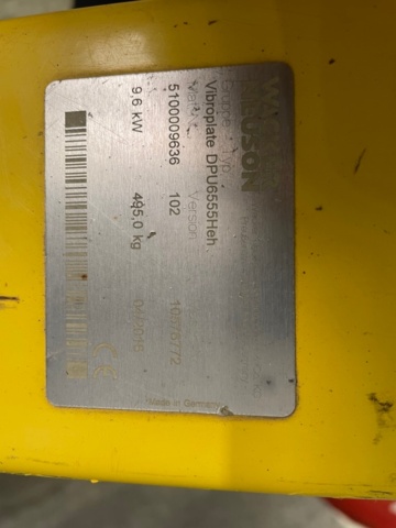 944925-3 Soil vibrator - Wacker Neuson DPU6555