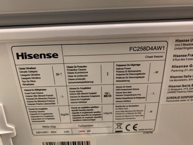 992853-6 Freezer box Hisense
