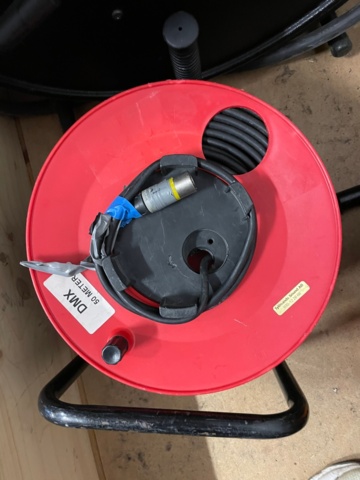 1019952-2 DMX Kabelvinda Hybrid multi, 1 styck + DMX vinda totat 100 meter