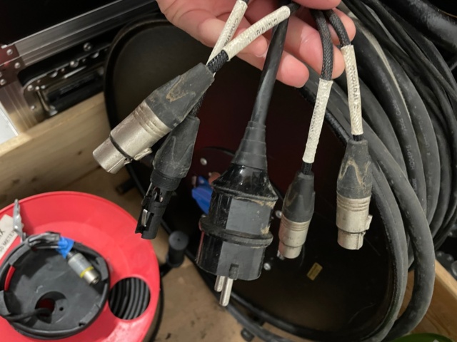 1019952-6 DMX Kabelvinda Hybrid multi, 1 styck + DMX vinda totat 100 meter