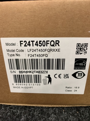 1016192-3 24" Samsung F24T450