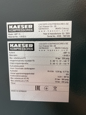 1002959-14 Screw compressor KAESER Aircenter SM13