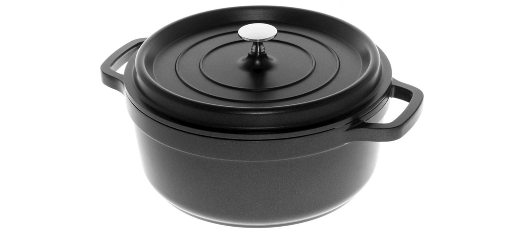 1021229-7 1st cast iron pot Herzog 28cm & 1st aluminum saucepan Maku 4L