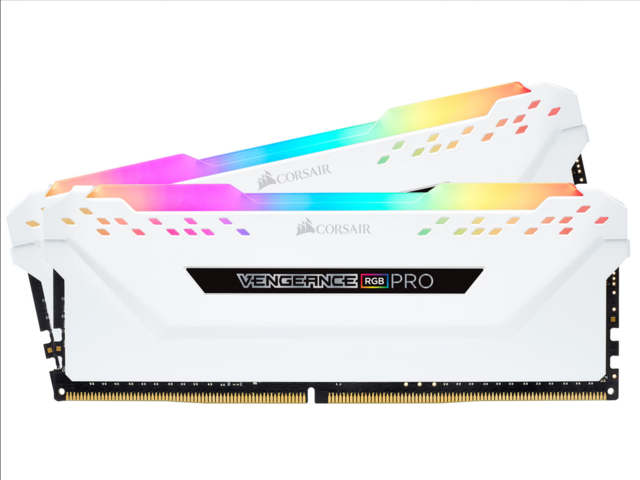 1016187-1 Ram-minne Corsair Vengeance RGB PRO DDR4 3200MHz 16GB (vit)