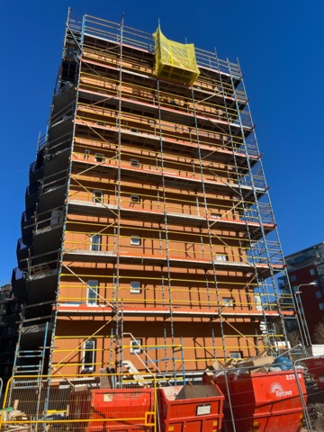 1023839-1 Scaffolding for dismantling Trebex ca2480m²