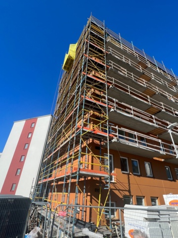1023839-9 Scaffolding for dismantling Trebex ca2480m²