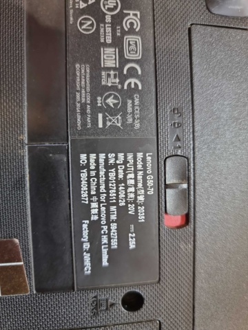 956316-3 Lenovo g50-70