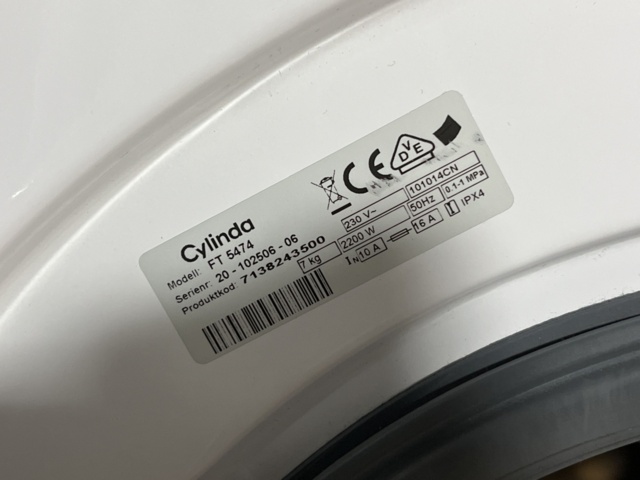 963300-5 Washing machine & dryer / Cylinda x Beko